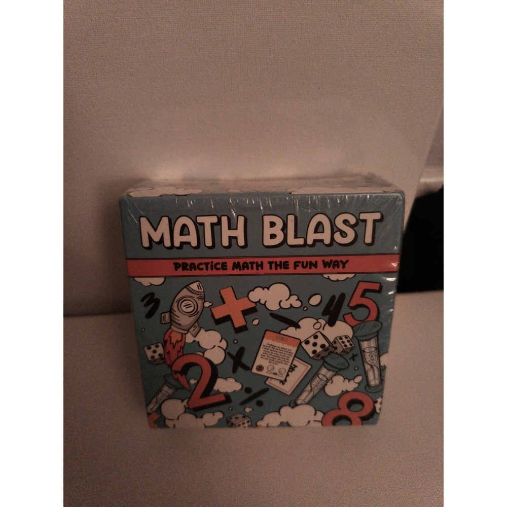 Math Blast! Cool Math Games for Kids 8-12 Fun Educational Math Game.  New Sealed